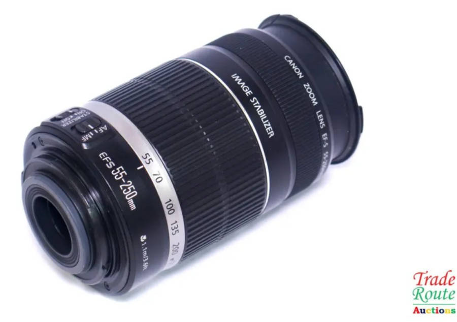 Canon EF-S 55-250m IS (Image Stabilizer)  Lens for Canon DSLR Cameras
